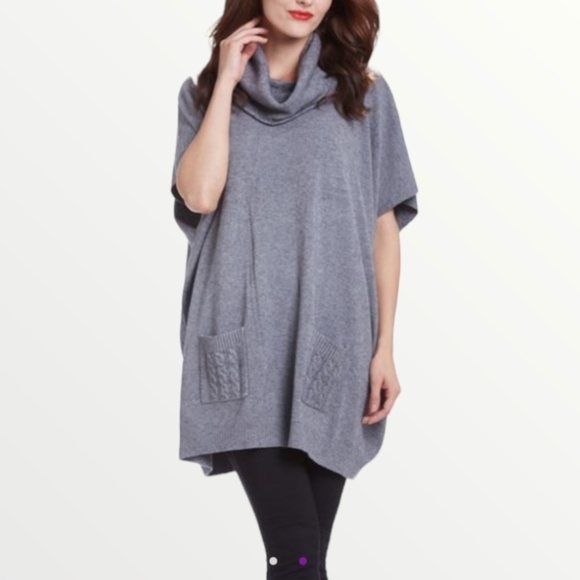 Simply Couture | Camel Cowl Neck Swing Tunic, Camel Brown L - Picture 8 of 12